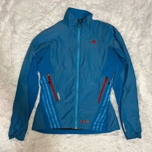 Adidas Terrex Hybrid Softshell Jacket Womens Full Zip Pockets Sz 8 Medium